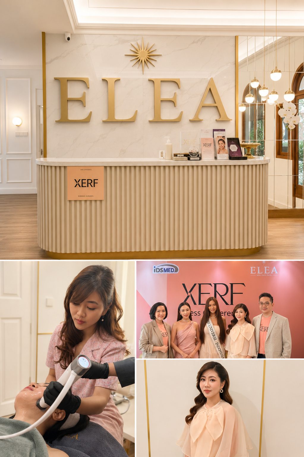 Elea Clinic Bali reception — dermatologist-led clinic welcoming Singapore-based patients